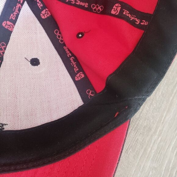 Official Olympics Beijing China 2008 Cap Hat Red Sports World Games - Picture 7 of 8